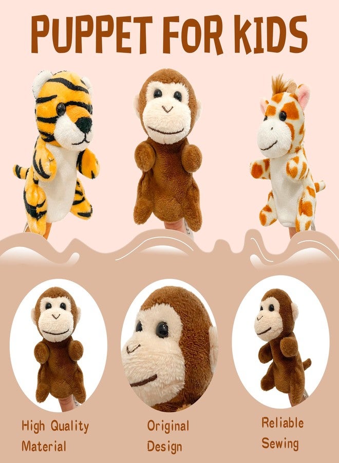 JUSTQUNSEEN 12Pcs Finger Puppets Set Jungle, Soft Plush Toy for Kids Realistic Jungle Plush Animal Finger Puppet Role-Playing Story Finger Puppet Animal Soft Toy for Kids - Image 2